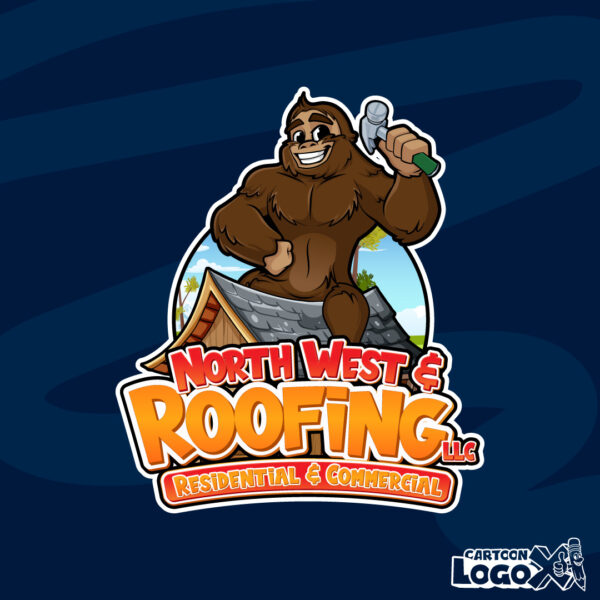 bigfoot cartoon logo design