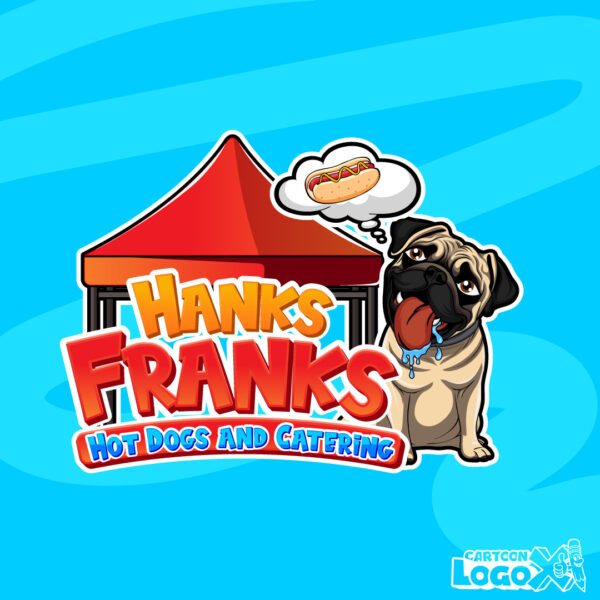 dog cartoon logo design