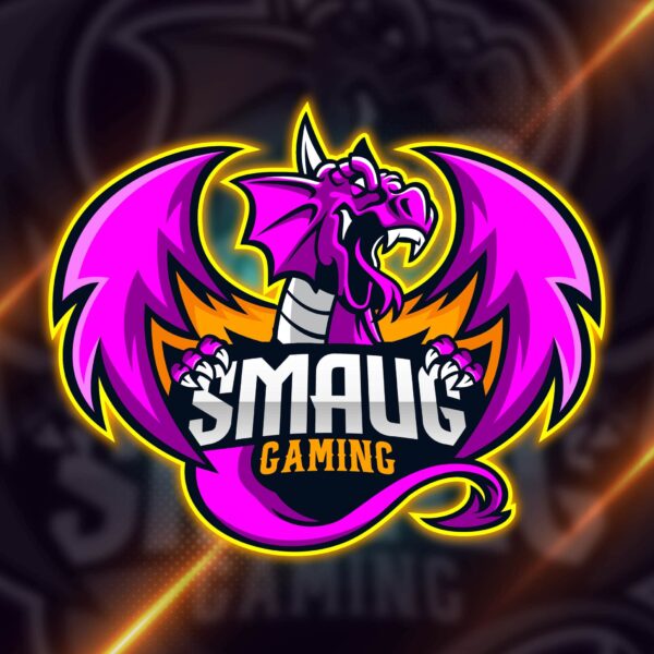 dragon custom logo gaming design