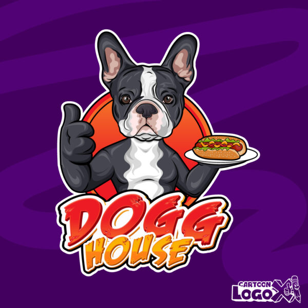 hotdog cartoon logo design