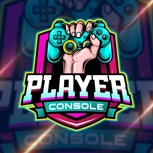 joystick custom gaming logo design