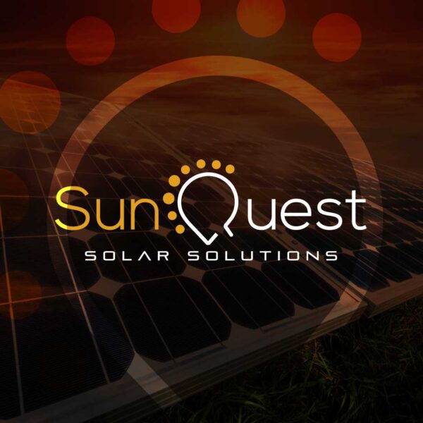 solar company wordmark logo design