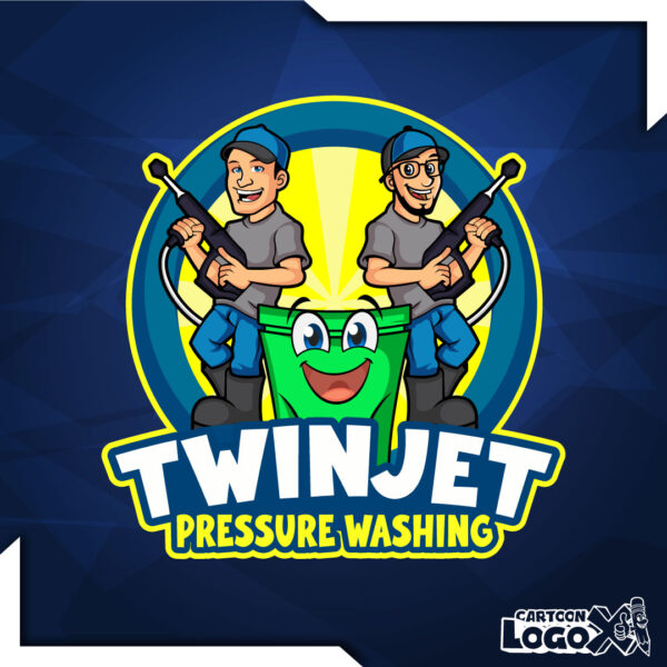 trash cleaning pressure washing logo ideas