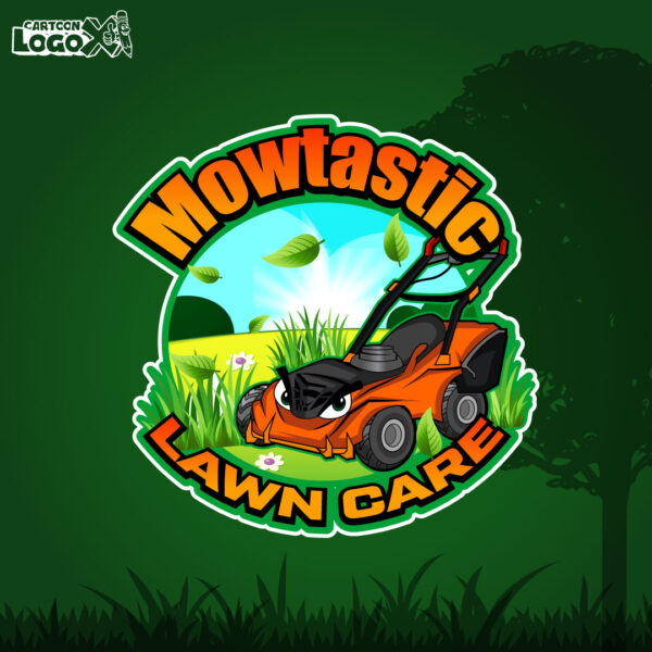 push-mower-cartoon-lawn-care-logo