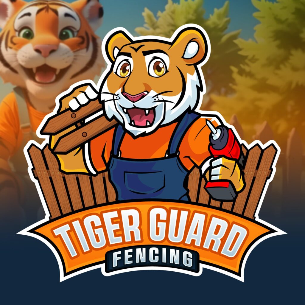 custom cartoon logo design for fencing business