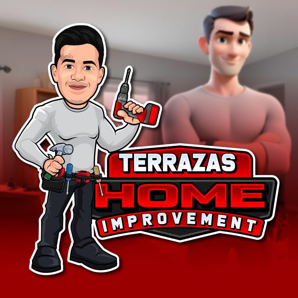 custom cartoon logo design for handyman business